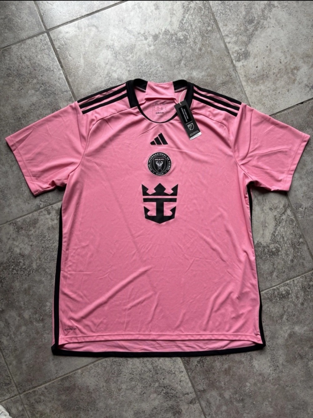 Adidas Inter Miami CF 24/25 Home Men's Size XXL Pink Soccer Jersey IU0190 MESSI